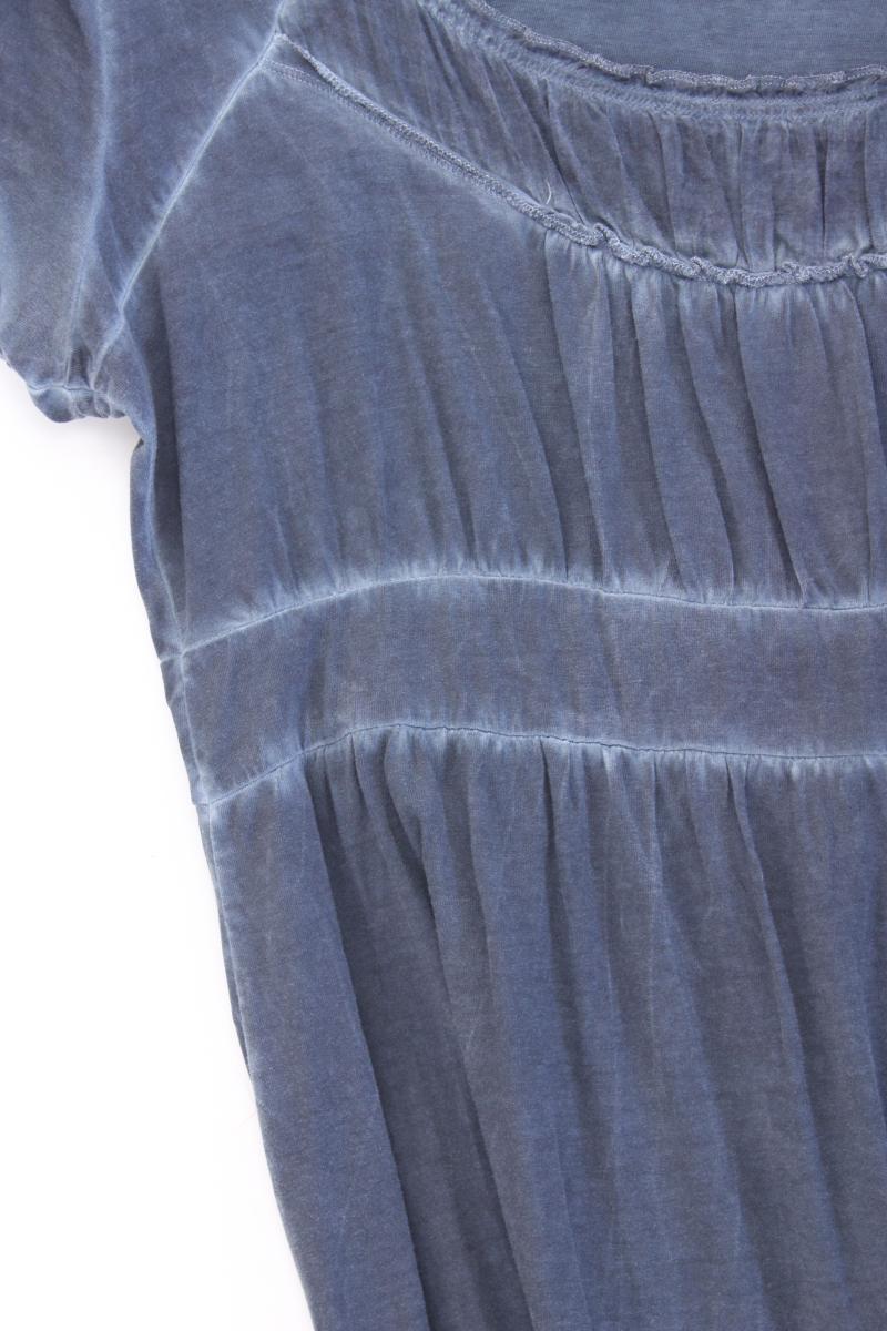 s.Oliver Kurzarmkleid Gr. 44 blau aus Baumwolle