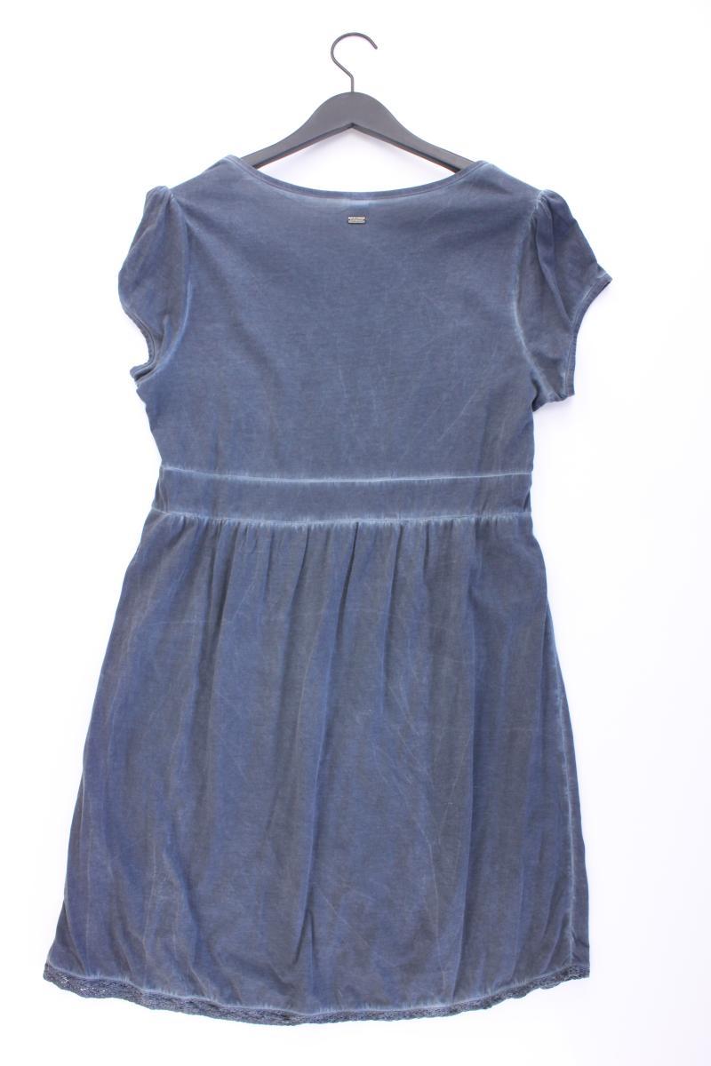 s.Oliver Kurzarmkleid Gr. 44 blau aus Baumwolle