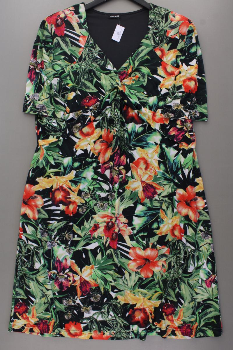 Gerry Weber Kurzarmkleid Gr. 44 mit Blumenmuster mehrfarbig