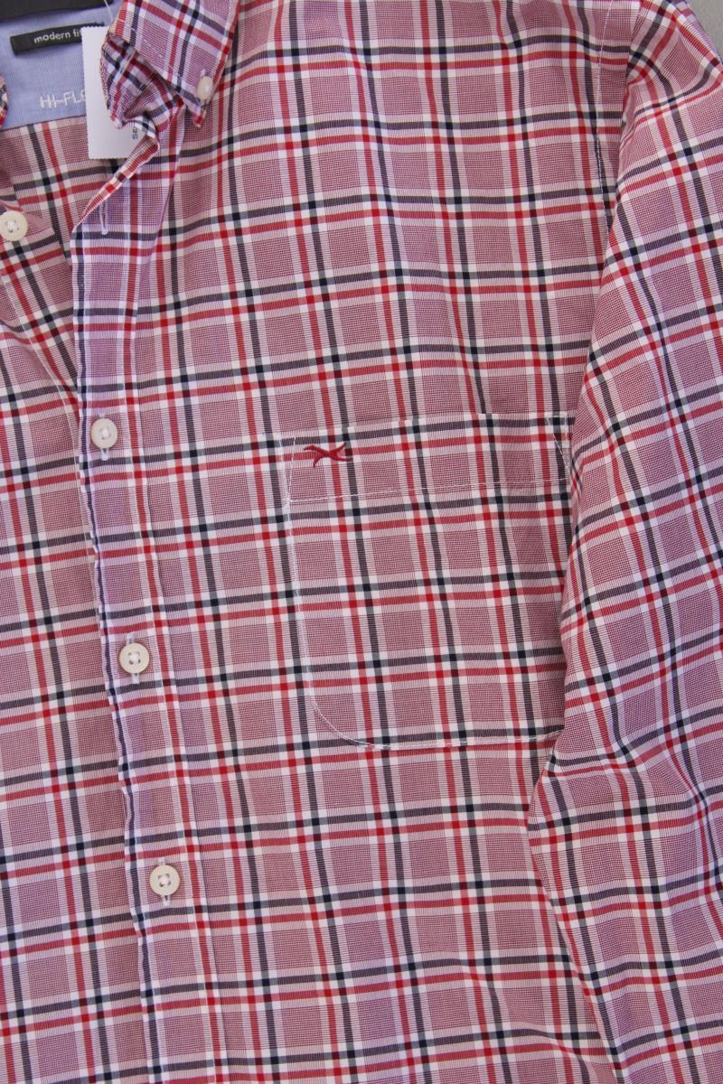 Brax Karohemd für Herren Gr. Hemdgröße 39/40 kariert Langarm rosa aus Baumwolle