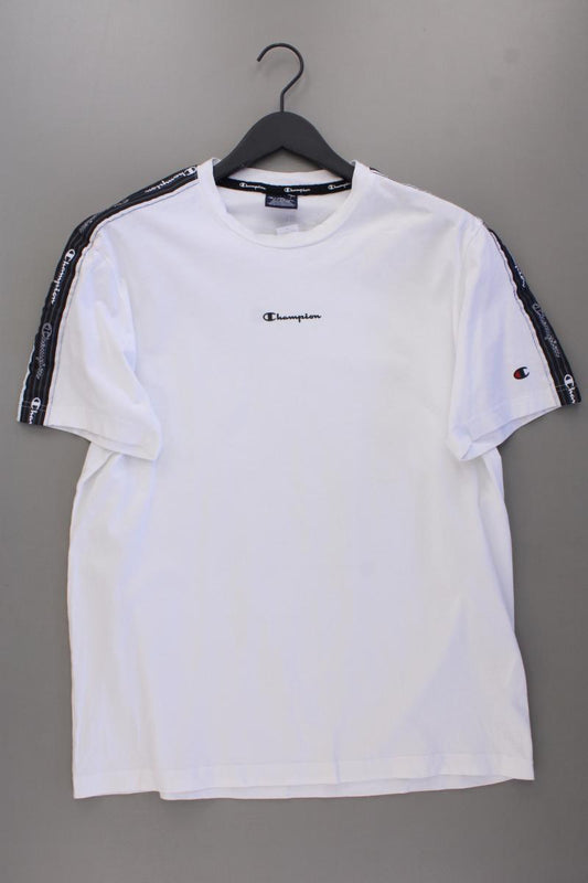 Champion T-Shirt für Herren Gr. XL Kurzarm weiß aus Baumwolle