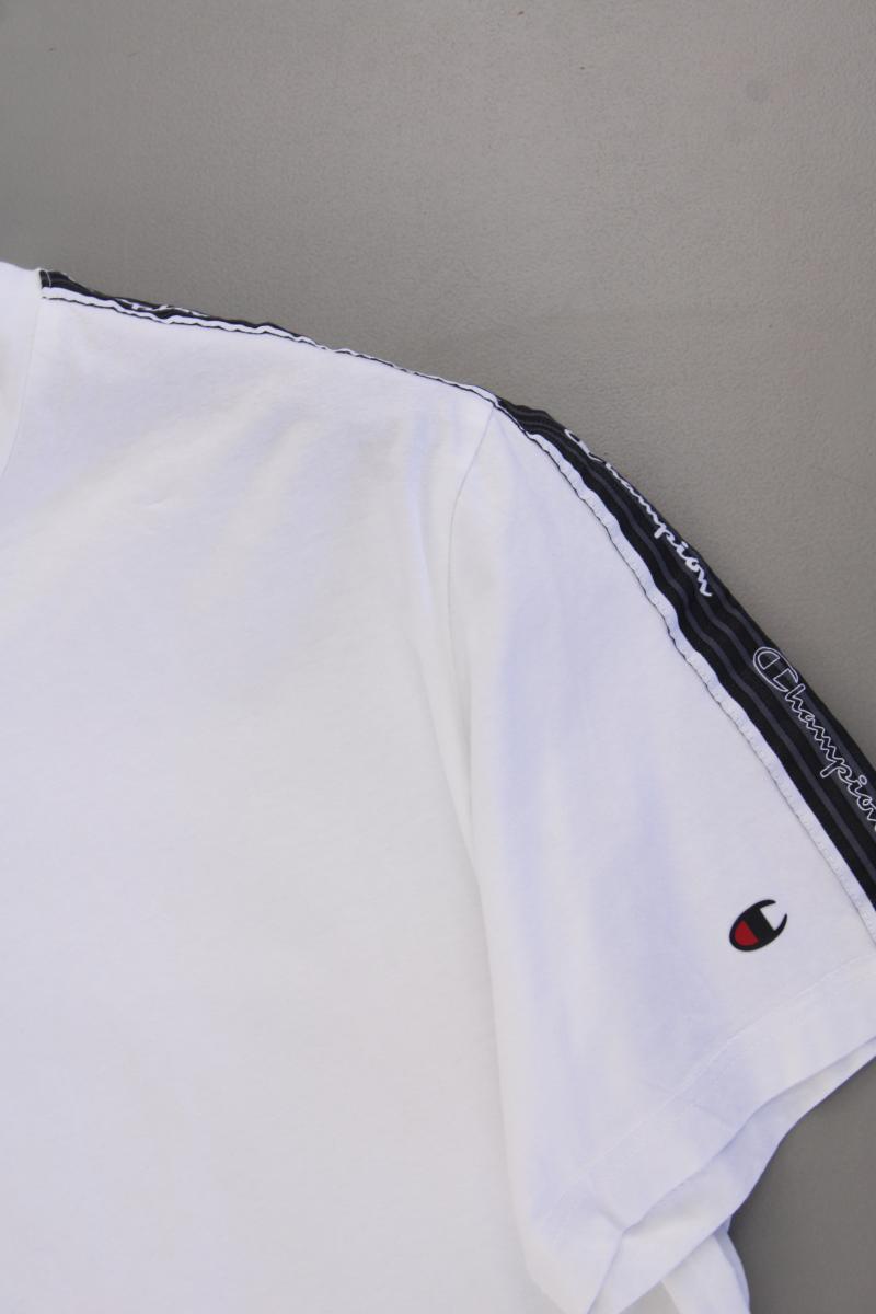 Champion T-Shirt für Herren Gr. XL Kurzarm weiß aus Baumwolle