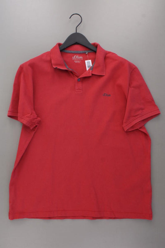 s.Oliver Poloshirt für Herren Gr. XXL neuwertig Kurzarm rot aus Baumwolle