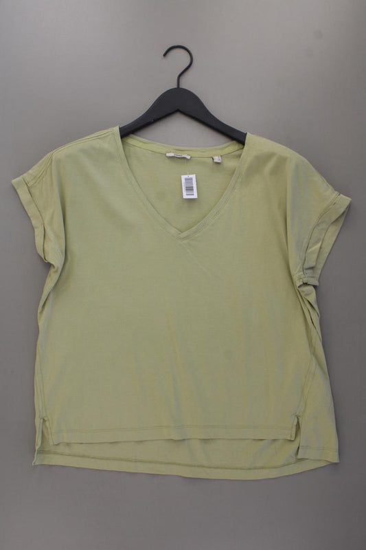 Esprit Shirt mit V-Ausschnitt Gr. XL Kurzarm grün