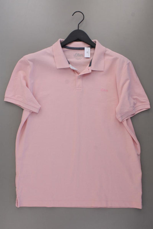 s.Oliver Poloshirt für Herren Gr. XL neuwertig Kurzarm rosa aus Baumwolle