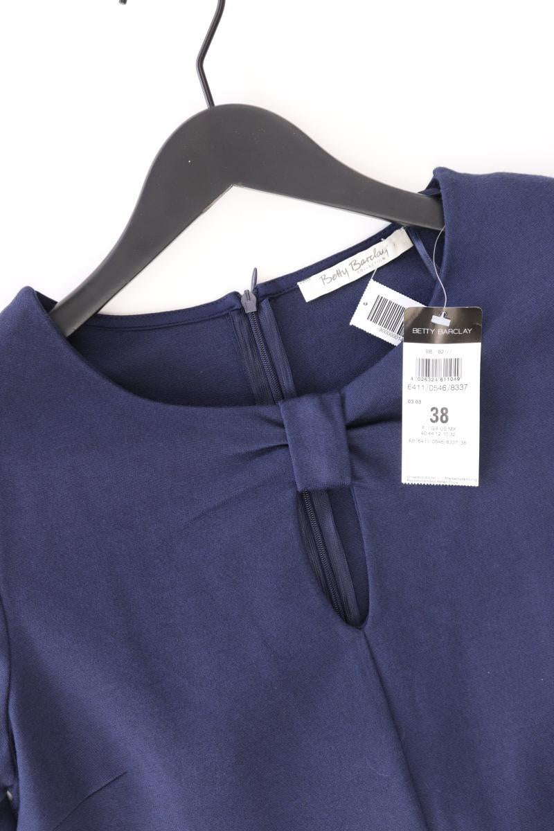 Betty Barclay Etuikleid Gr. 38 neu mit Etikett 3/4 Ärmel blau aus Baumwolle