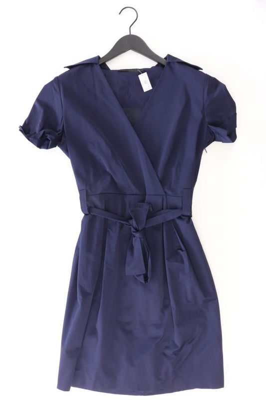 Oui Kurzarmkleid Gr. 40 blau aus Polyamid