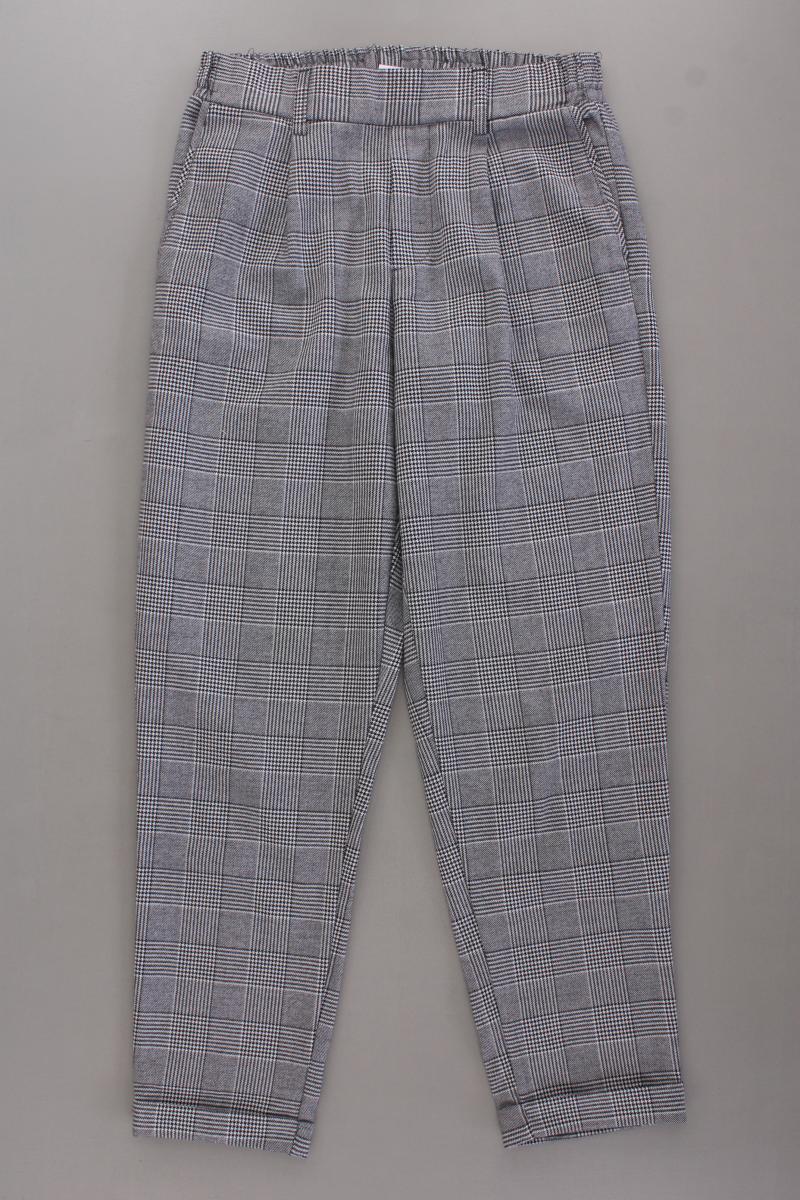 Bershka Stoffhose Gr. S hahnentritt grau