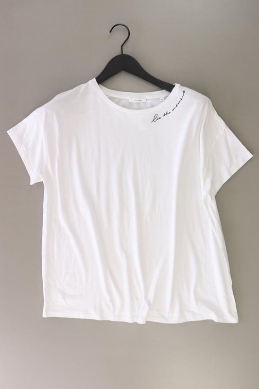 Opus T-Shirt Gr. 44 Kurzarm weiß