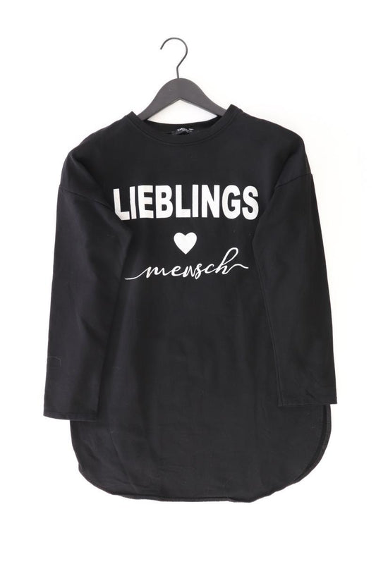 Zabaione Langarmpullover Gr. S schwarz aus Baumwolle