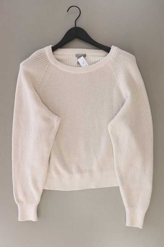 Lindex Grobstrickpullover Gr. M creme aus Baumwolle