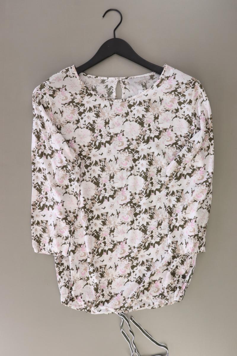 Sure Regular Bluse Gr. 40 mit Blumenmuster 3/4 Ärmel mehrfarbig aus Baumwolle