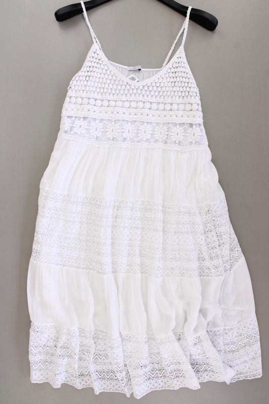 Haily's Sommerkleid Gr. L Träger weiß aus Viskose