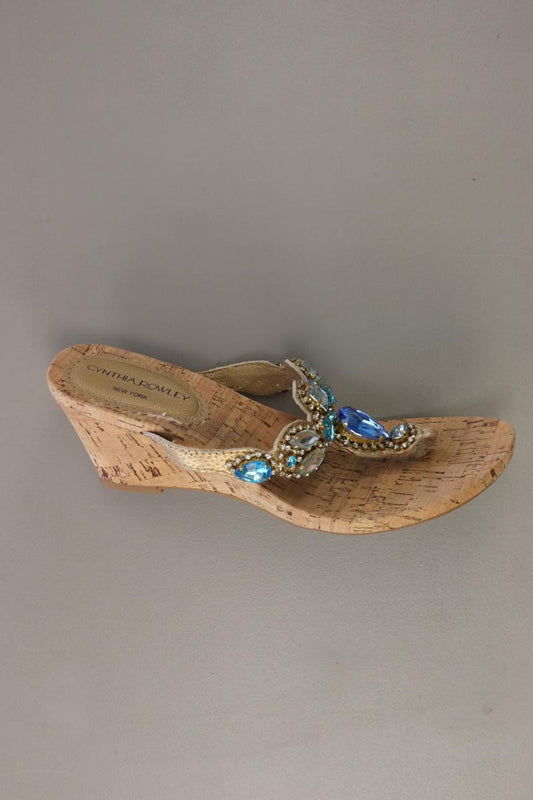 CYNTHIA ROWLEY Sandalen Gr. 38 blau