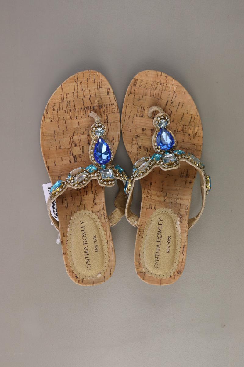 CYNTHIA ROWLEY Sandalen Gr. 38 blau