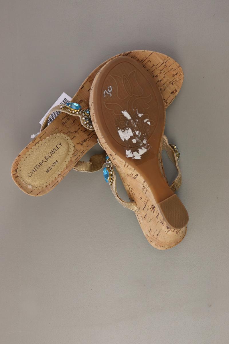CYNTHIA ROWLEY Sandalen Gr. 38 blau