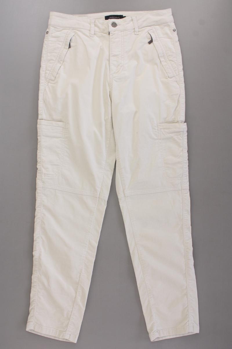 claudia sträter Cargohose Gr. 36 creme aus Baumwolle