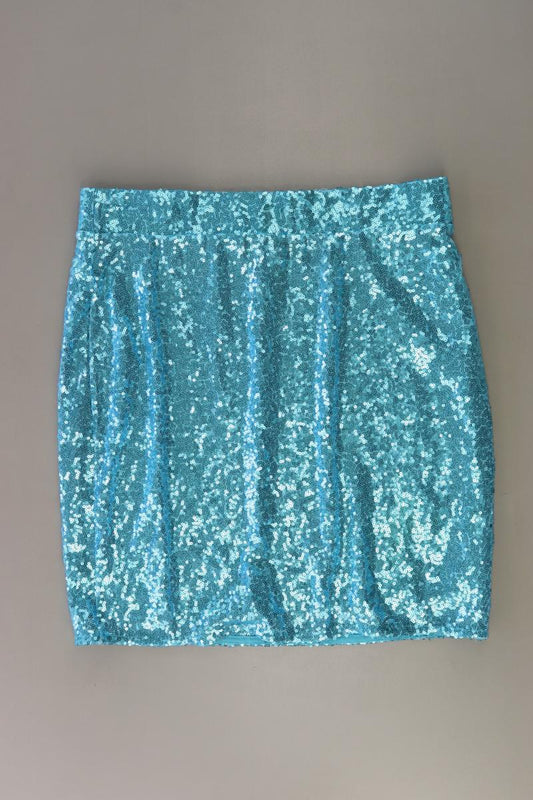 Hallhuber Rock Gr. L mit Pailletten türkis aus Polyester