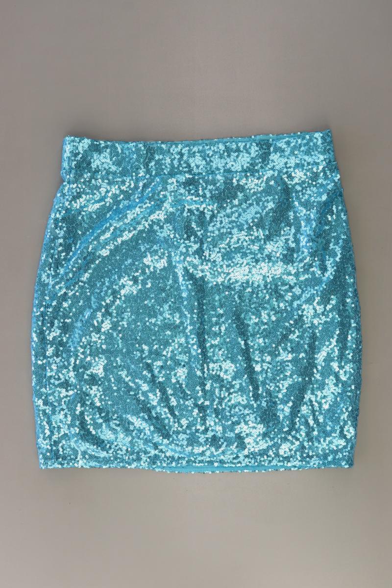 Hallhuber Rock Gr. L mit Pailletten türkis aus Polyester