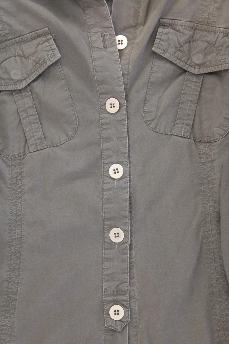 Tandem Longbluse Gr. 38 Langarm olivgrün aus Baumwolle