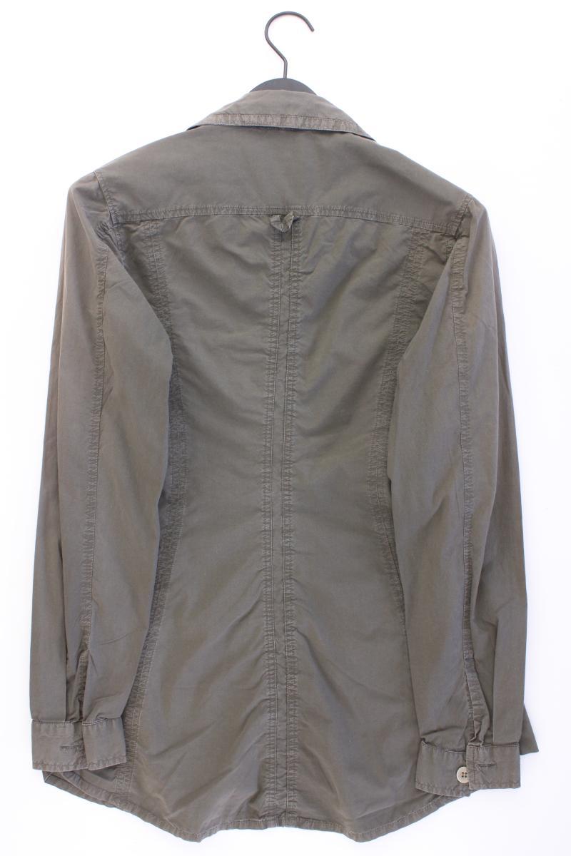 Tandem Longbluse Gr. 38 Langarm olivgrün aus Baumwolle