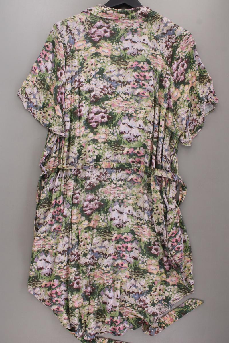 Monki Kurzarmkleid Gr. XL mit Gürtel mehrfarbig aus Viskose
