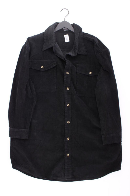 URBAN CLASSICS Hemdjacke für Herren Gr. XL schwarz aus Baumwolle