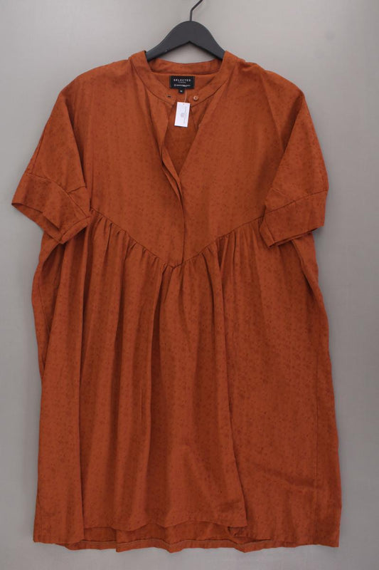 Selected Femme Kurzarmkleid Gr. 42 neuwertig orange aus Viskose