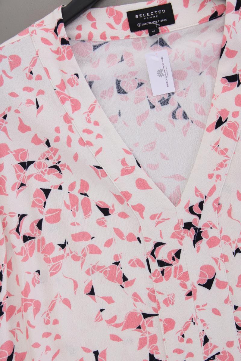 Selected Femme Kurzarmkleid Gr. 42 rosa aus Viskose