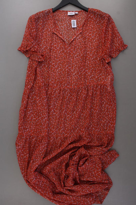 Saint Tropez Kurzarmkleid Gr. XL mit Blumenmuster orange aus Polyester