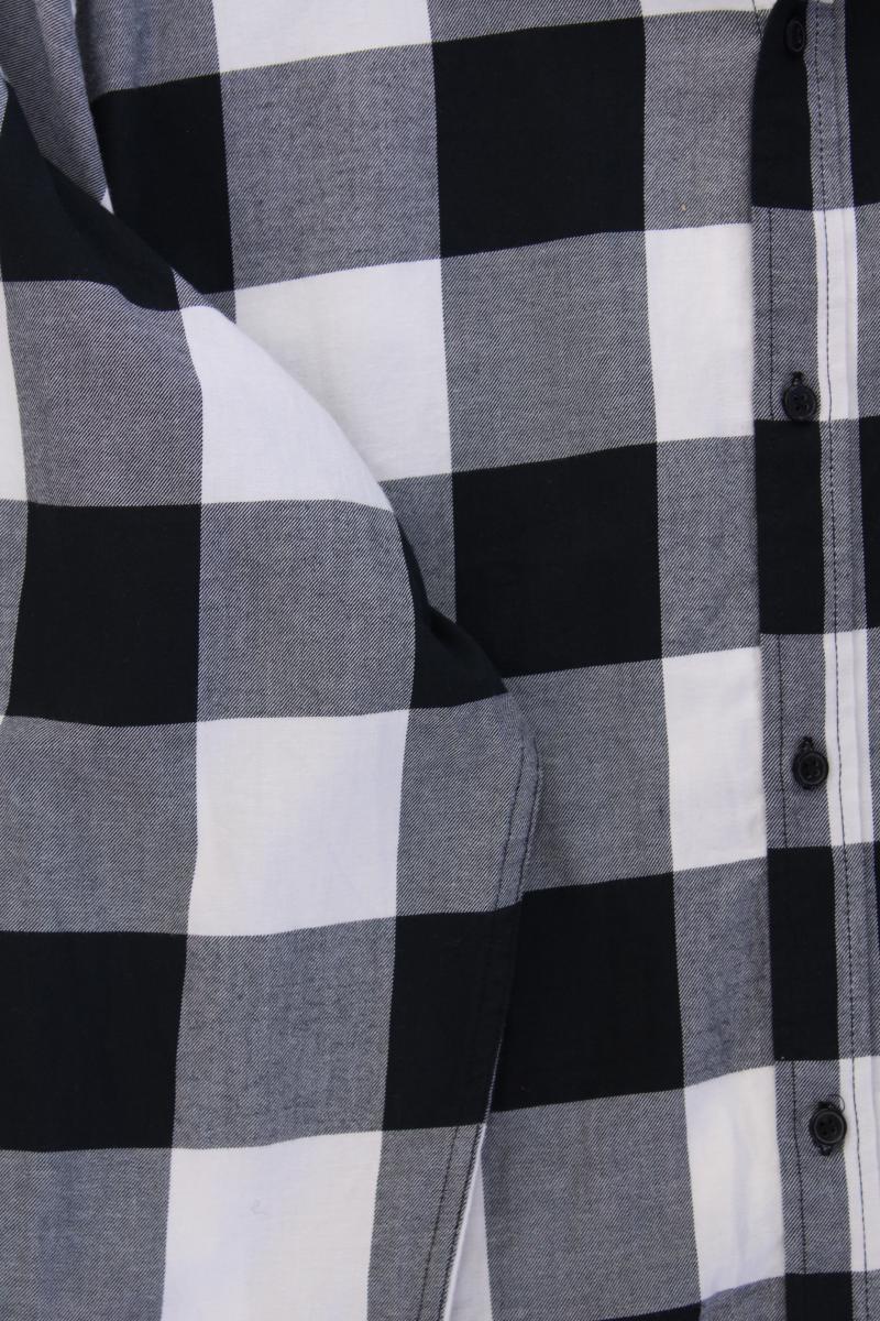 Pier One Langarmhemd Gr. 5XL für Herren Gr. XXXL kariert neu mit Etikett grau