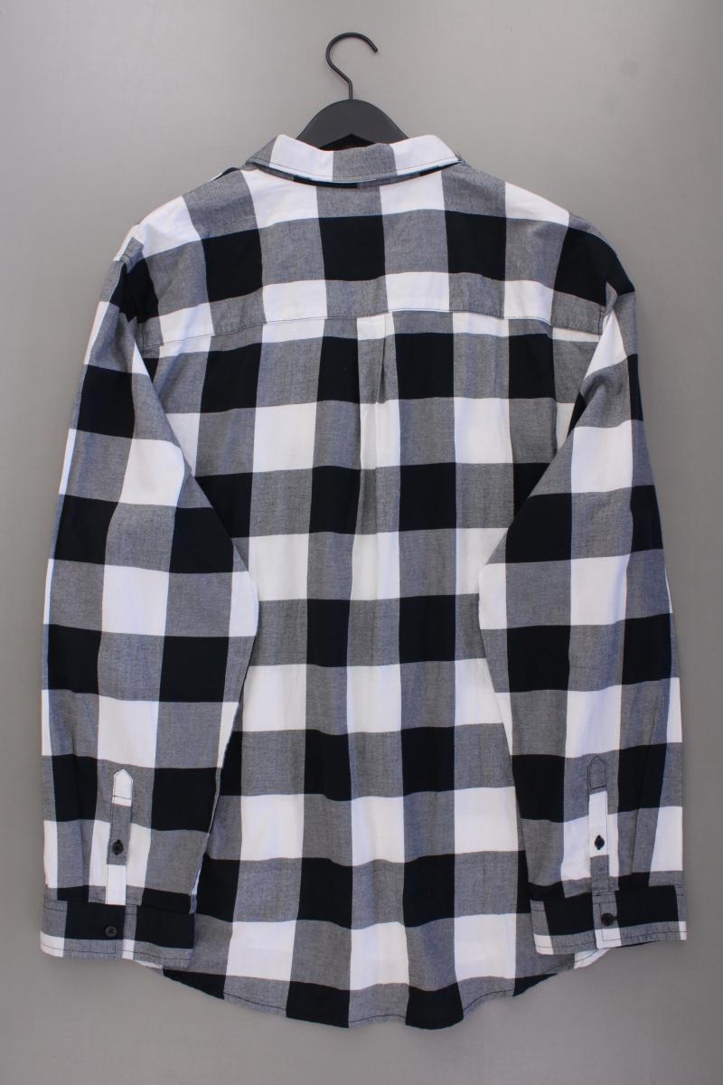 Pier One Langarmhemd Gr. 5XL für Herren Gr. XXXL kariert neu mit Etikett grau