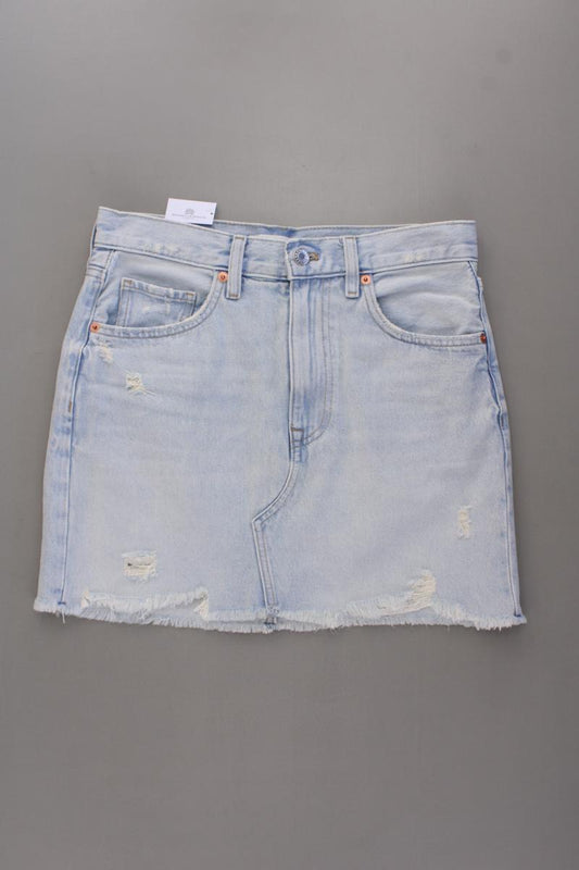 Mango Jeansrock Gr. XS blau aus Baumwolle
