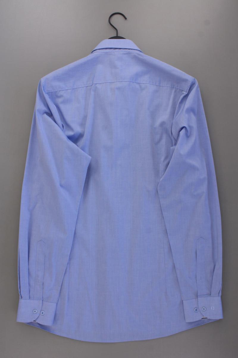 Olymp Langarmhemd für Herren Gr. Hemdgröße 43 blau aus Baumwolle