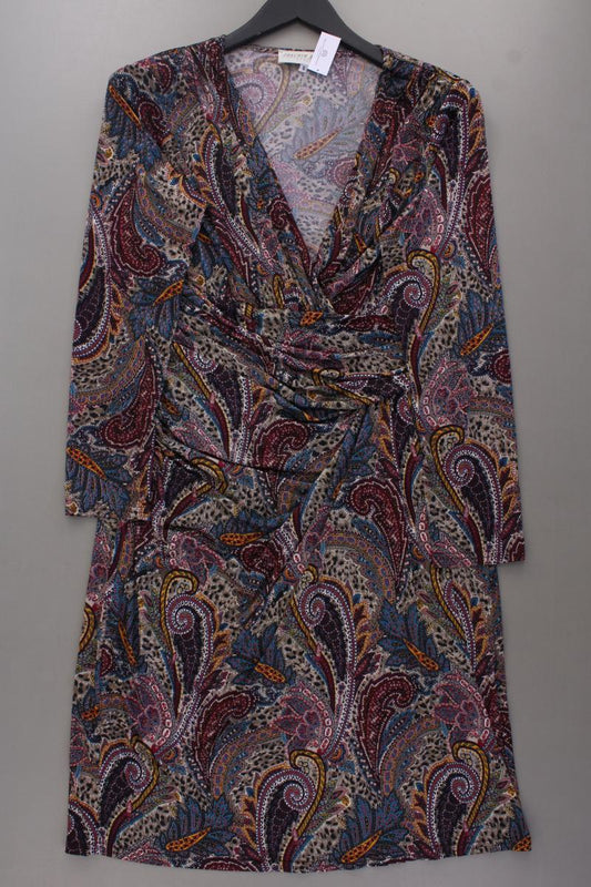 Joachim Bosse Langarmkleid Gr. 42 mit Paisleymuster mehrfarbig