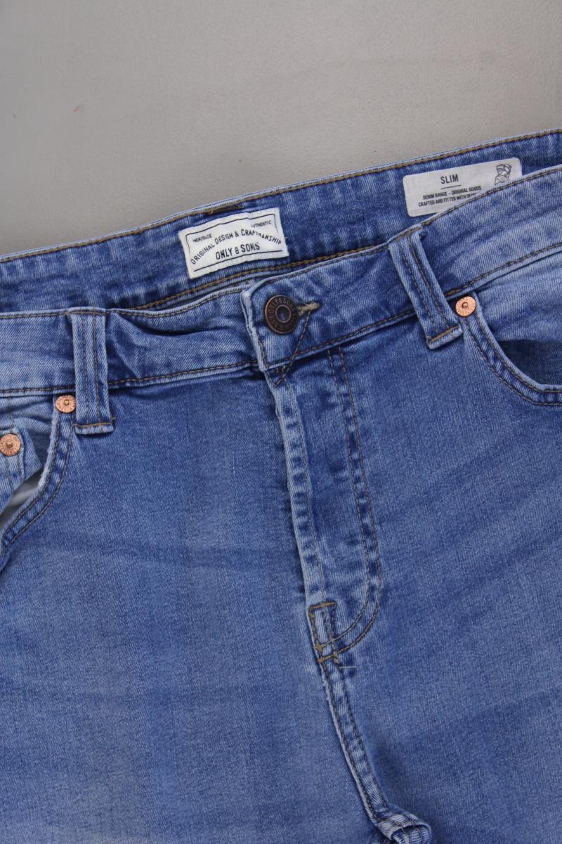 ONLY & SONS Slim Jeans für Herren Gr. W36/L34 blau aus Baumwolle