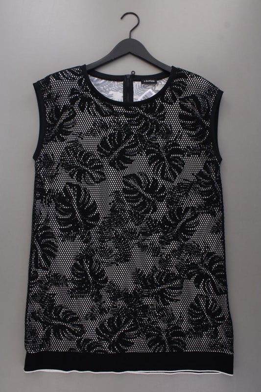Taifun Kurzarmkleid Gr. 44 schwarz aus Polyester