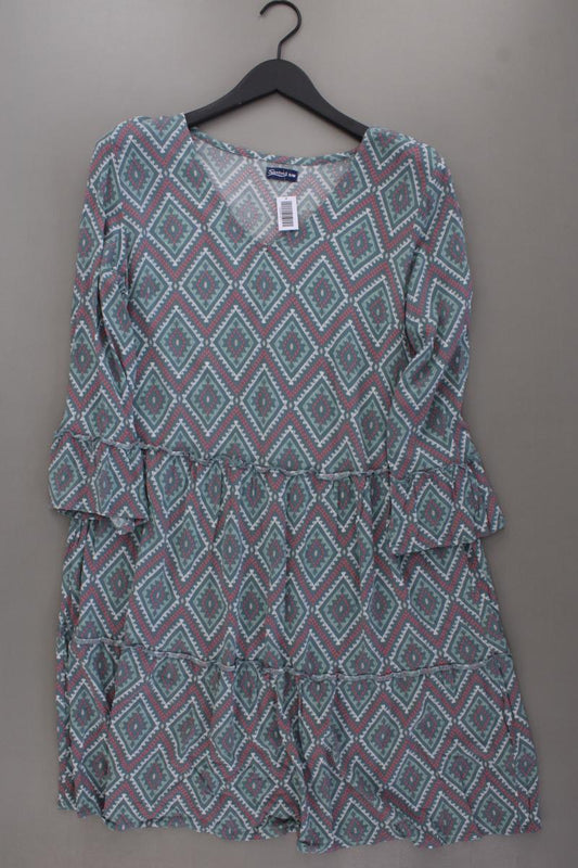 Seasons Sommerkleid Gr. S/M geometrisches Muster neuwertig Langarm blau