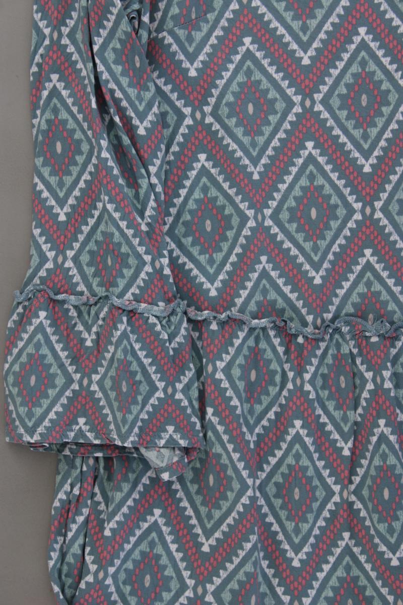 Seasons Sommerkleid Gr. S/M geometrisches Muster neuwertig Langarm blau