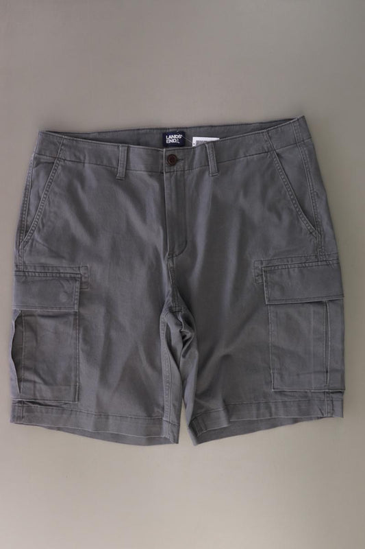 Lands' End Cargoshorts für Herren Gr. 54 grau aus Baumwolle