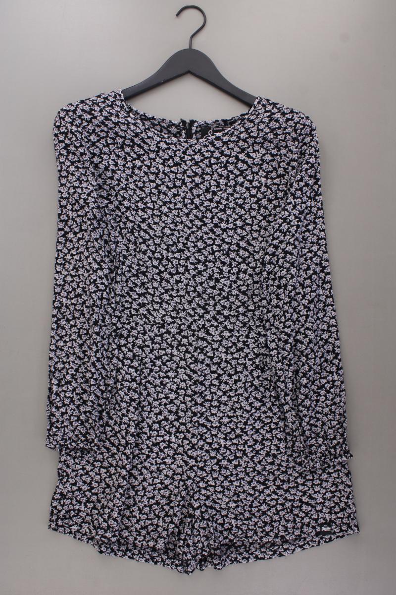 Superdry Kurzer Jumpsuit Gr. XL mit Blumenmuster grau aus Viskose