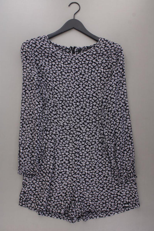 Superdry Kurzer Jumpsuit Gr. XL mit Blumenmuster grau aus Viskose