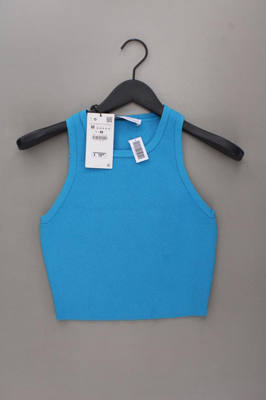 Zara Crop Top Gr. M neu mit Etikett türkis aus Viskose