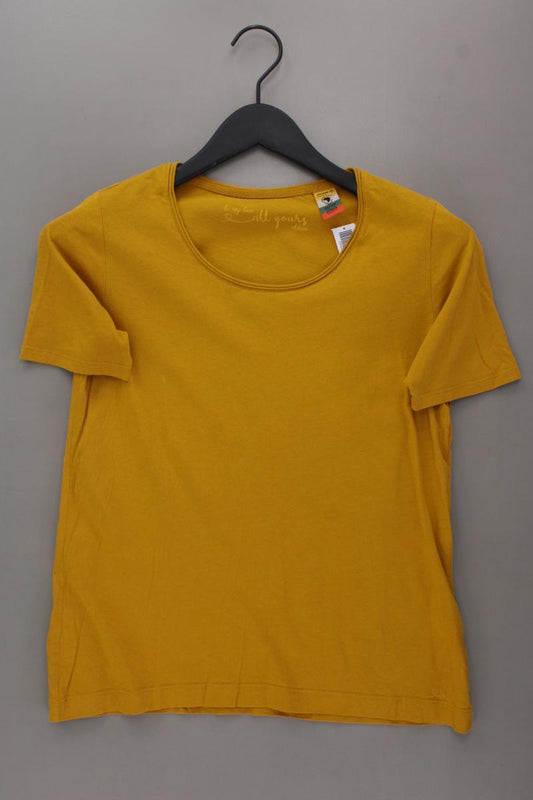 s.Oliver T-Shirt Gr. 38 Kurzarm gelb aus Baumwolle