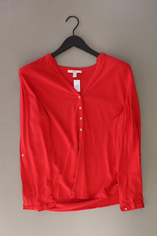 Esprit Langarmbluse Gr. 40 rot aus Viskose