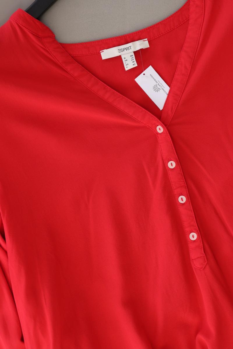Esprit Langarmbluse Gr. 40 rot aus Viskose