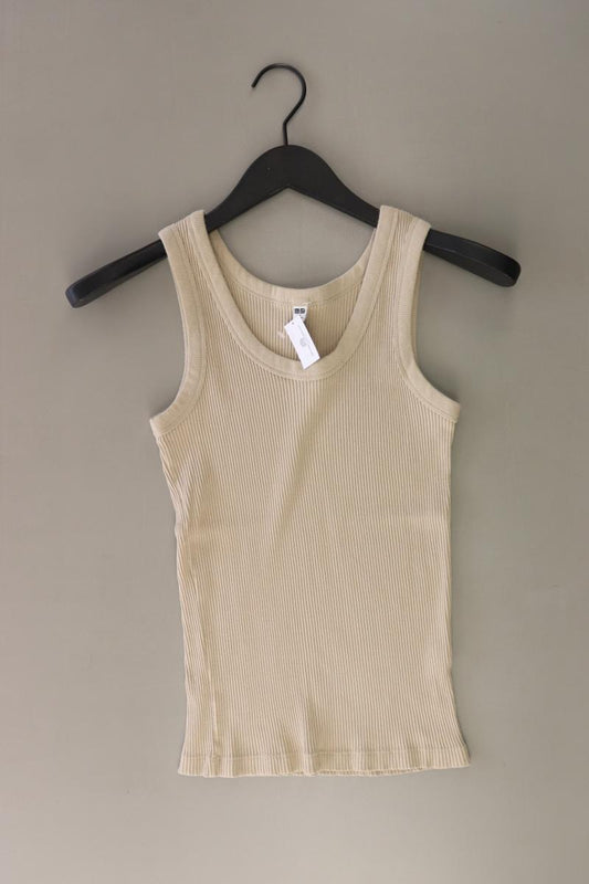 Uniqlo Trägertop Gr. XS creme aus Baumwolle