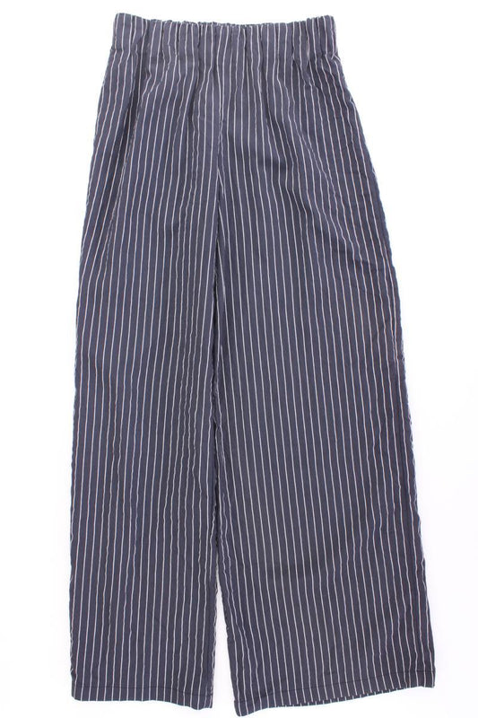Pull&Bear Stoffhose Gr. S gestreift blau aus Viskose
