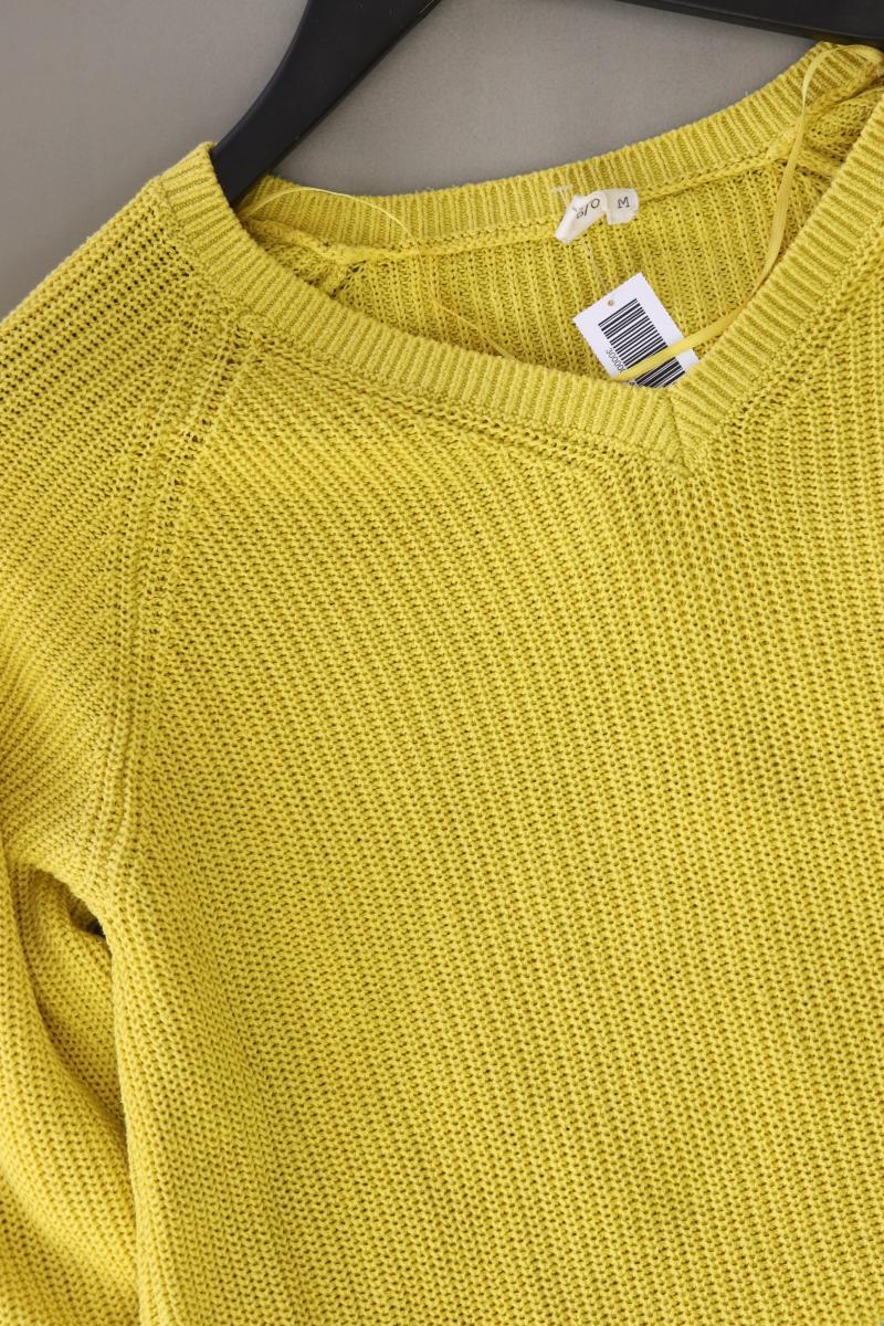 QS by s.Oliver Grobstrickpullover Gr. M gelb aus Baumwolle
