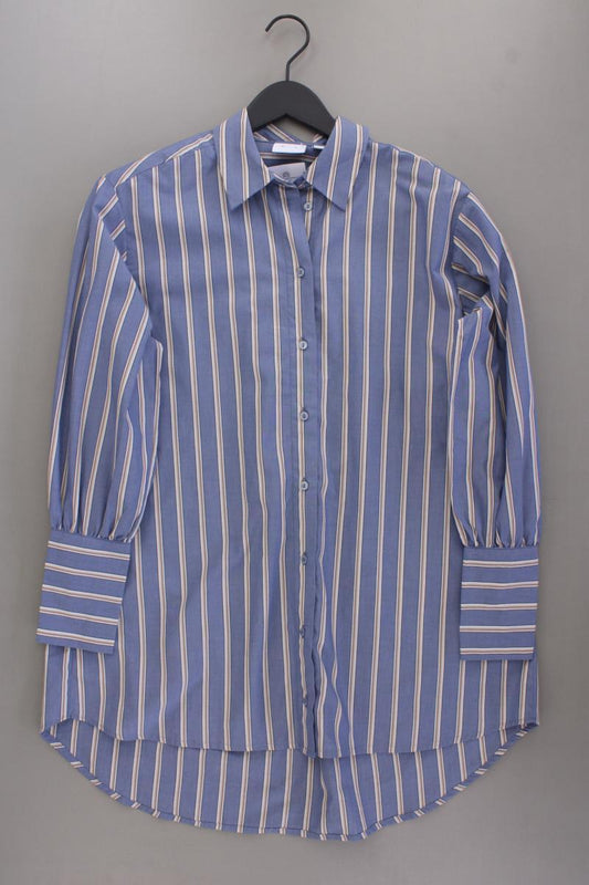 Vila Longbluse Gr. 36 gestreift Langarm blau aus Polyester